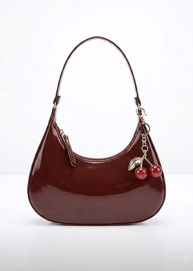 Sac cerise bordeaux