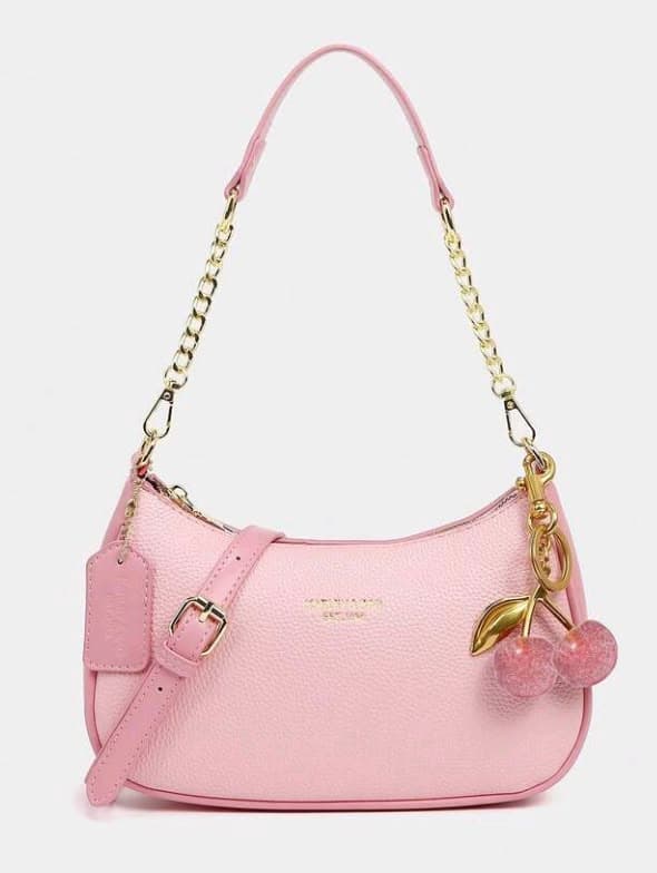 Sac baguette rose cerise